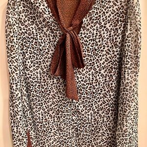 Set of 2 Animal Print Blouses, size small